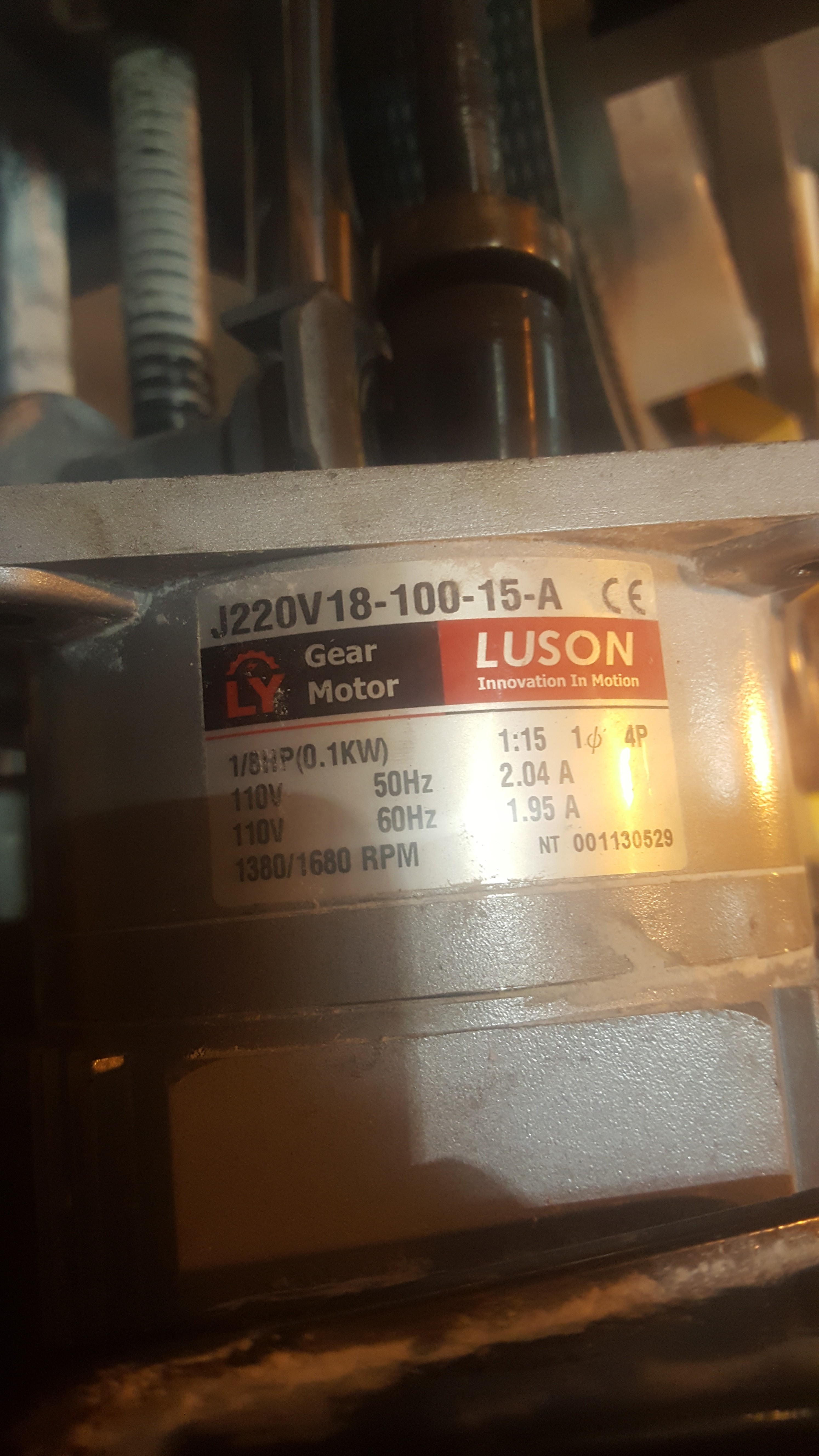 S001 Type J220V18-100-15-A 