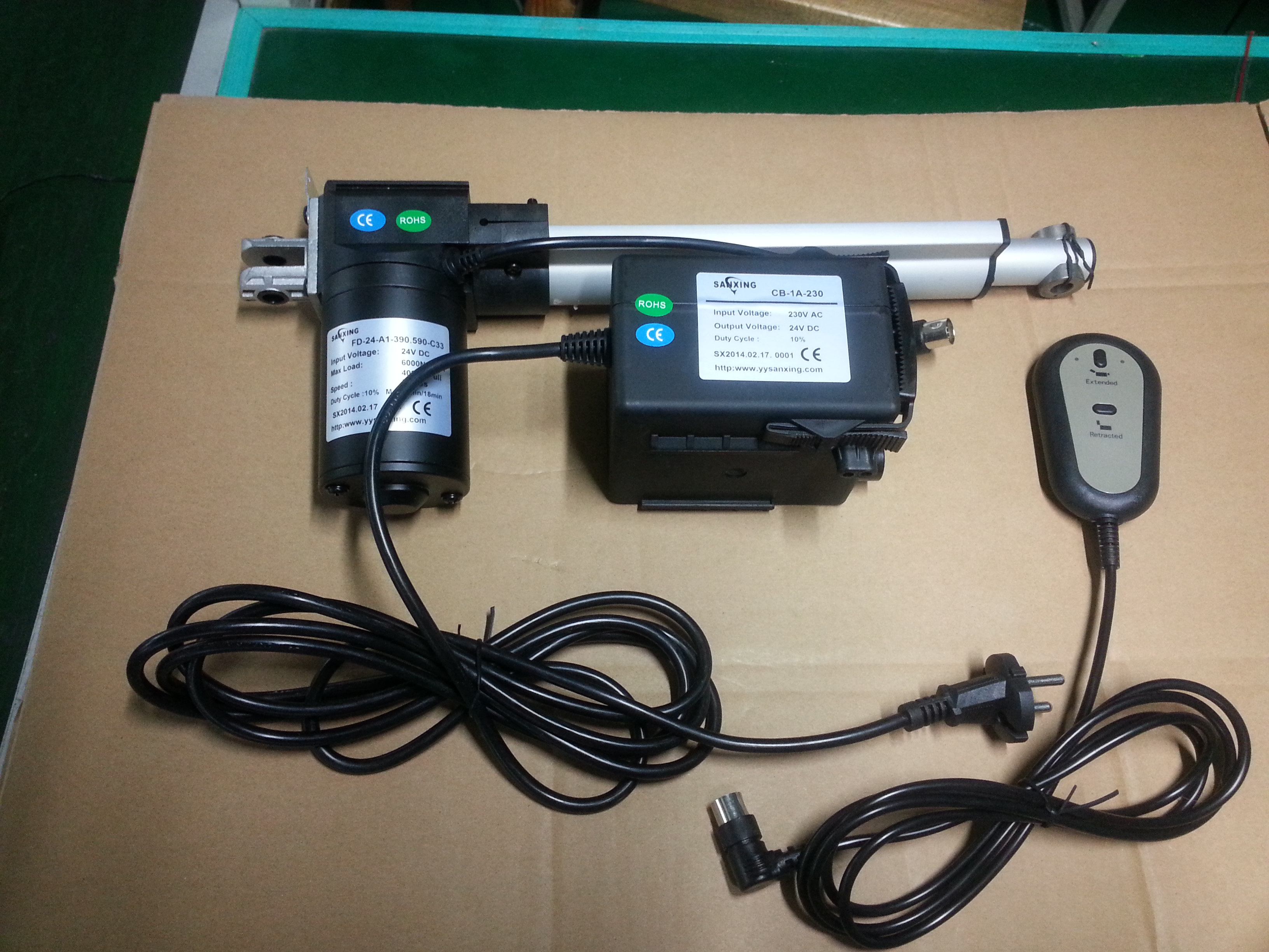 linear motor + CB-1A-230 + handset