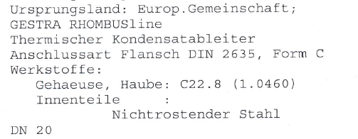 BK45U DN20 FL-PN40B1 