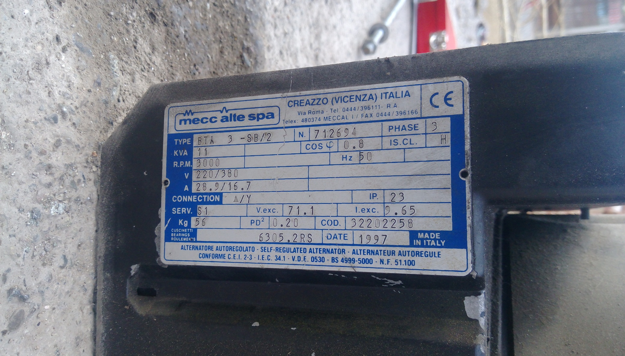 Collector For BTA 3-SB/2 N. 712694 
