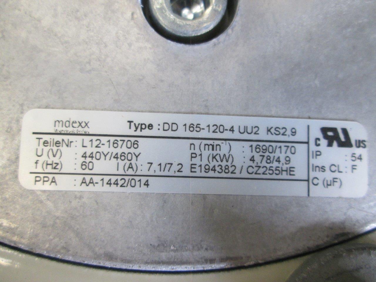Type: DD 165-120-4 UU2 KS2.9 