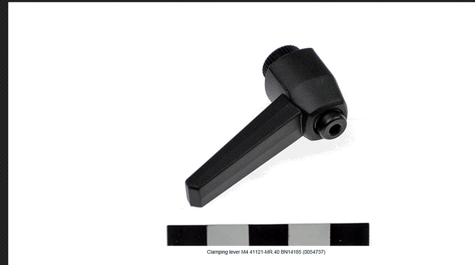 Clamping lever M8x70, Art N: 0054782 