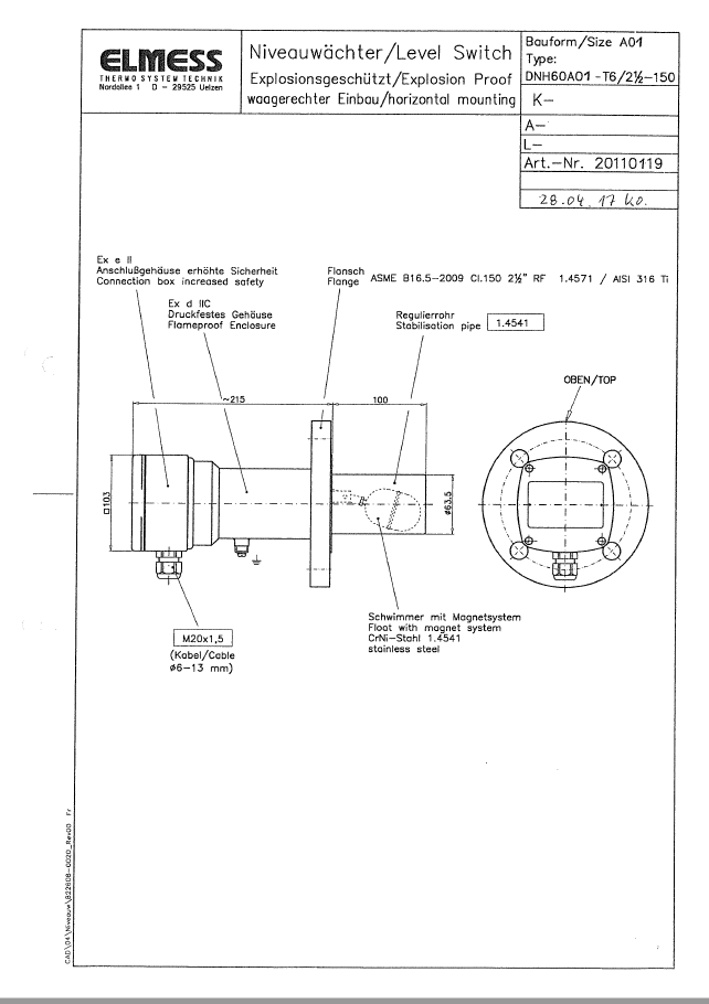 DNH60A01VA-T6/21/2-150