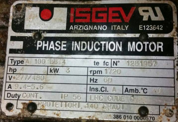 4P-B5-IP56-F-1722RPM-480V-60HZ (OEM*) 