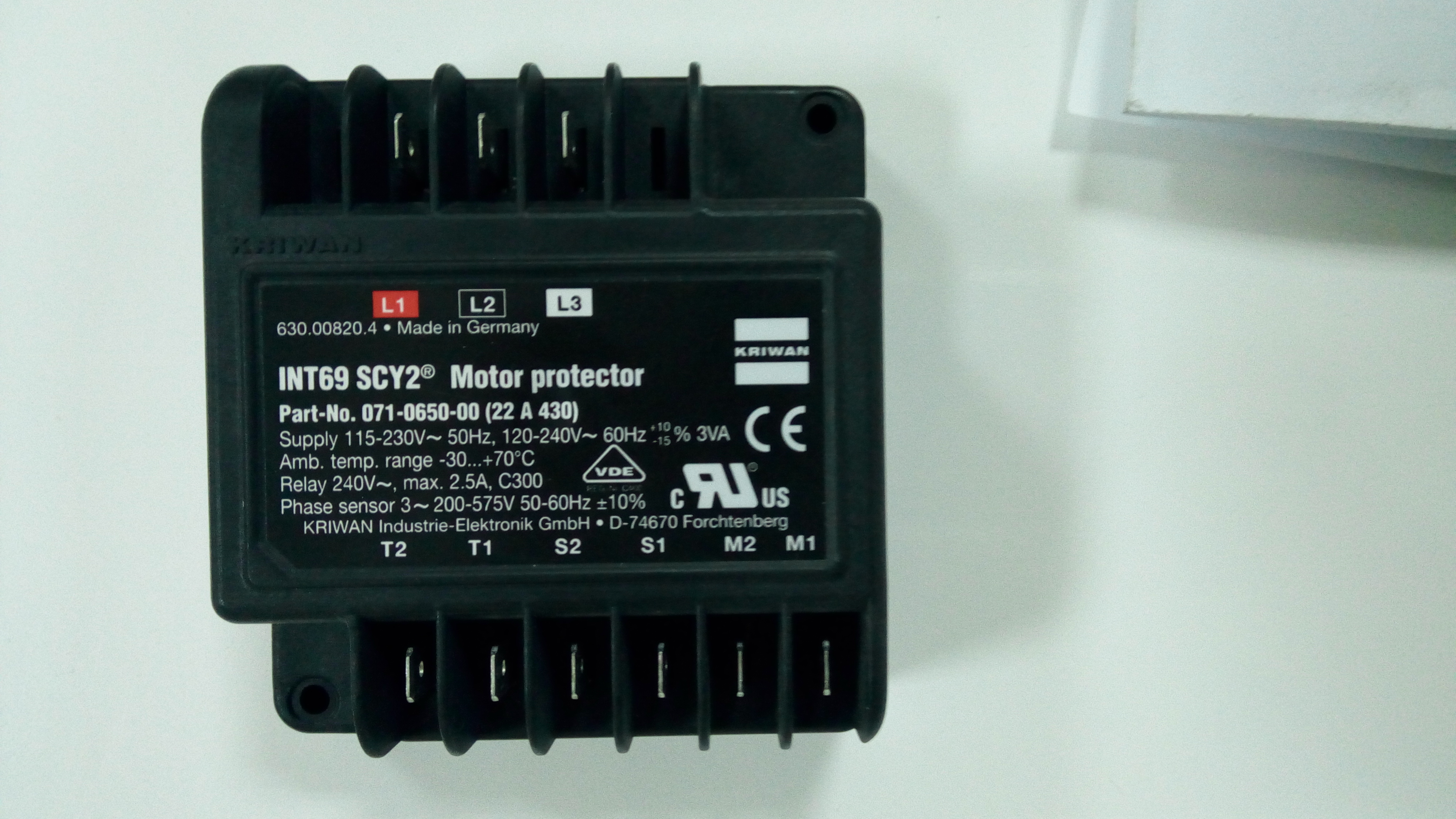 Obsolete Part-no: 071-0650-00 (22A 430) replaced by INT69 KFY2