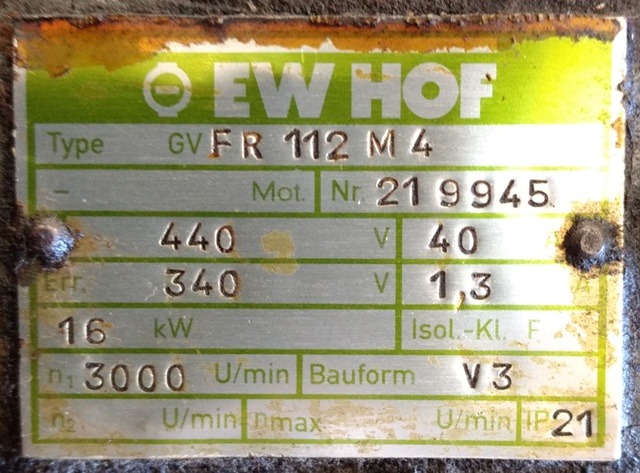 219945 obsolete, alternative P/N: V4265 Type: GVFR 112 M4 
