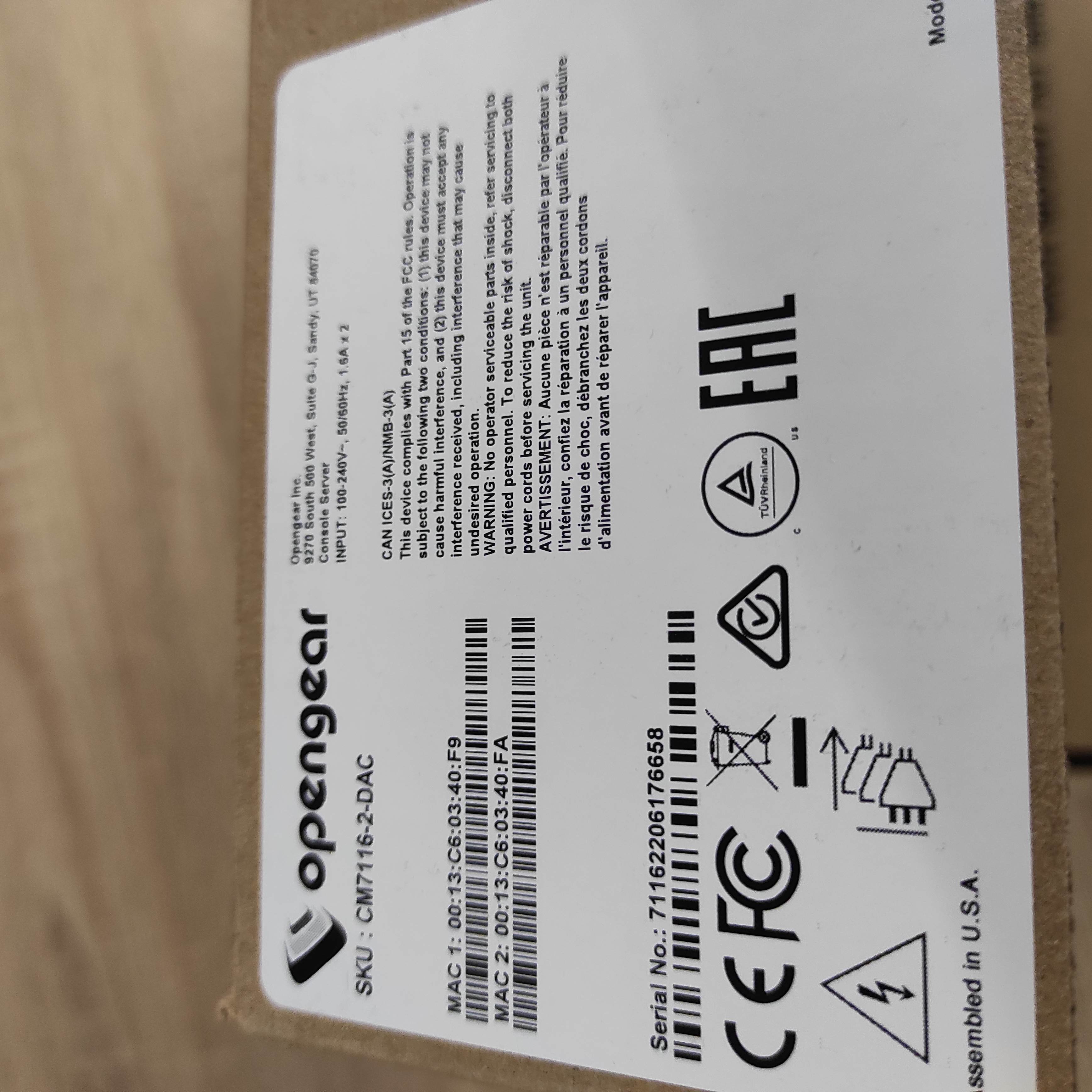 CM7116-2-DAC-EU