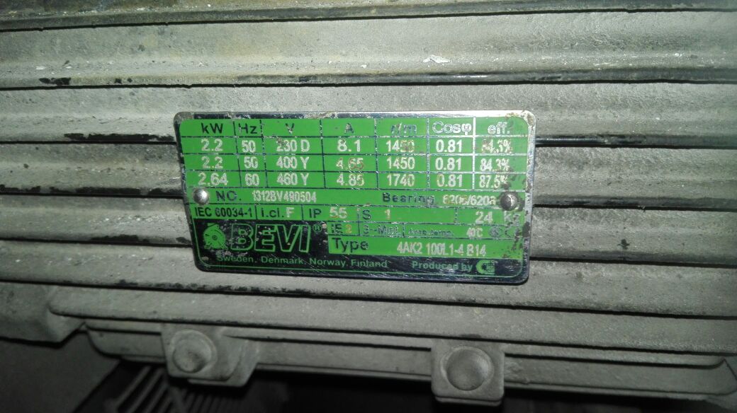 Obsolete 1312BV490504 replaced by IE3 class F RAL5010 