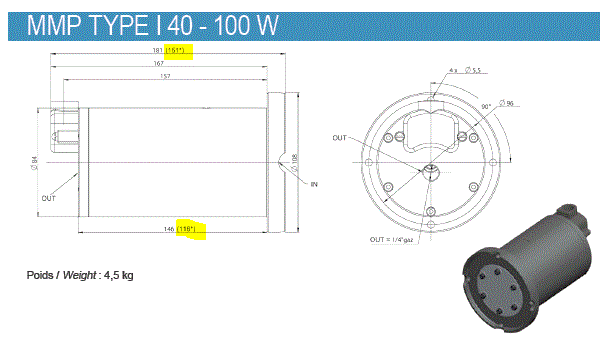 MMP TYPE I 40-100 W 