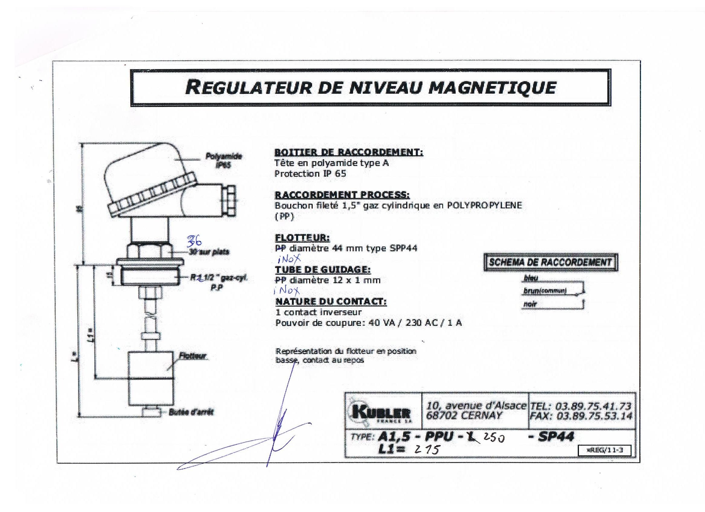 A1.5-PPU-250-SP44 old code, new code ABRPP1, 5"-PPU-L250/12-PP44A 