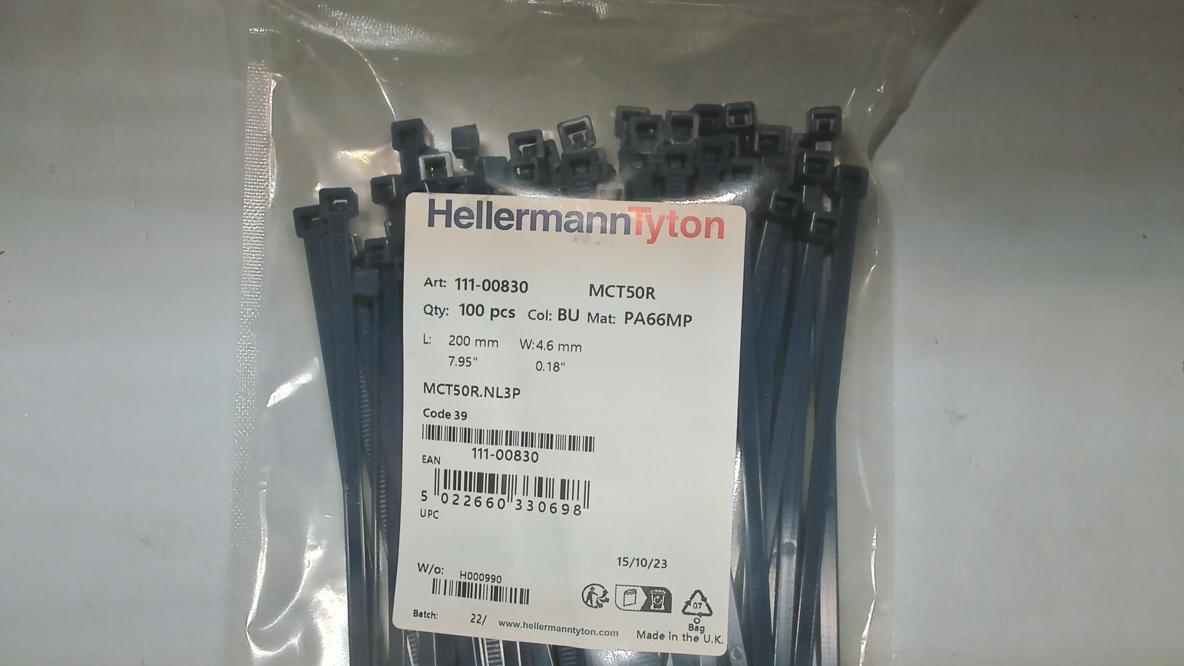 P/N: 111-00830 Type: MCT50R (pack 1x100)