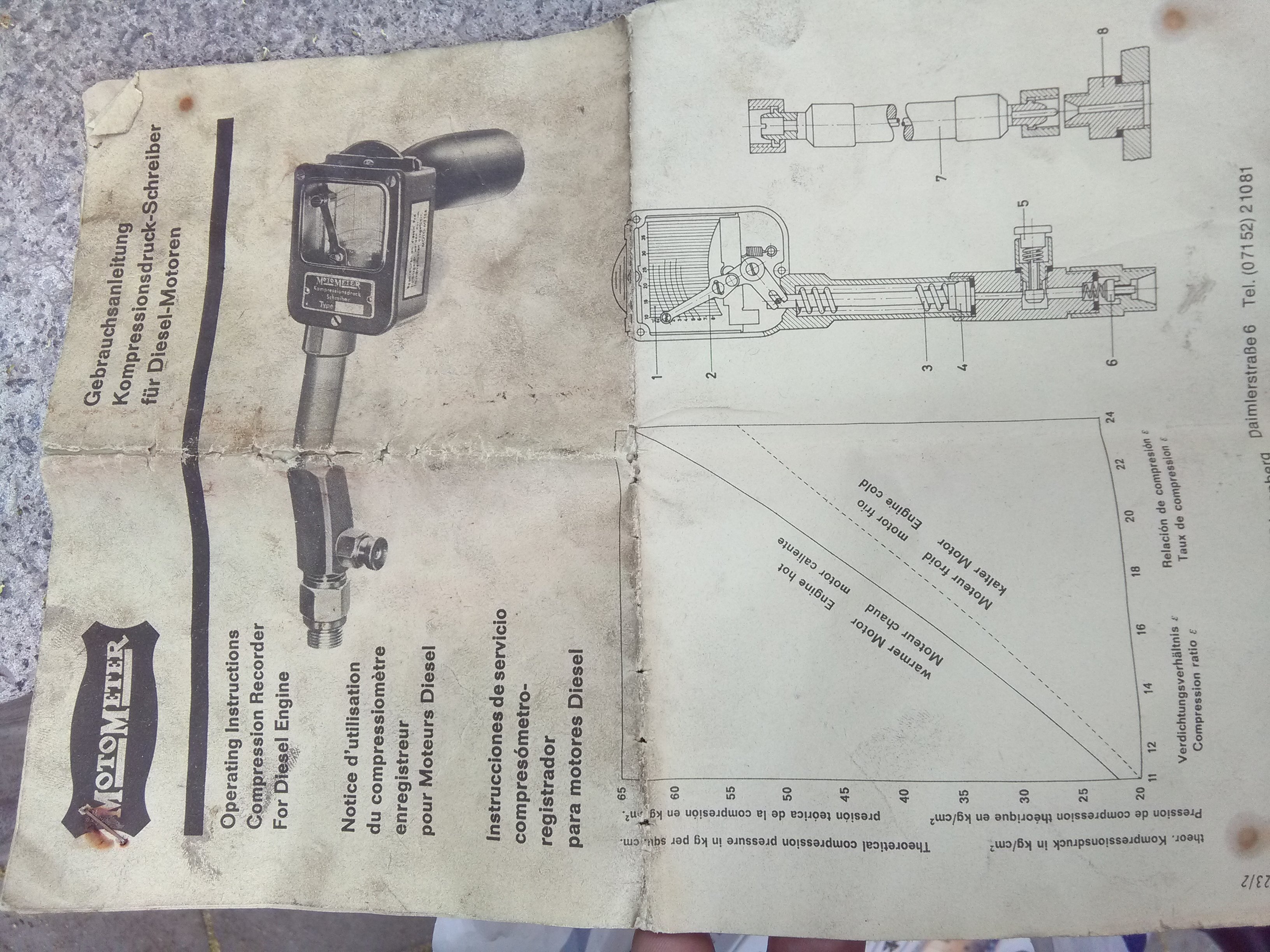Compression Recorder 10-60 Bar 