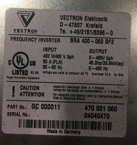 BRA 400-060 BF2  OEM