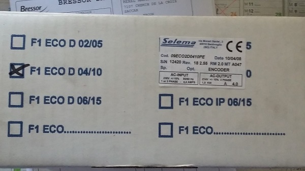09EC02D0410PE - old code; new code 9XECO2D0410PE  