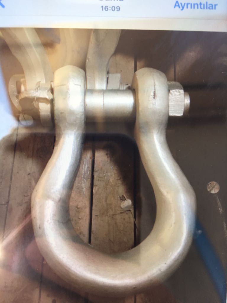 Green Pin Power Sling Shackle Grade 8 - 150 t 