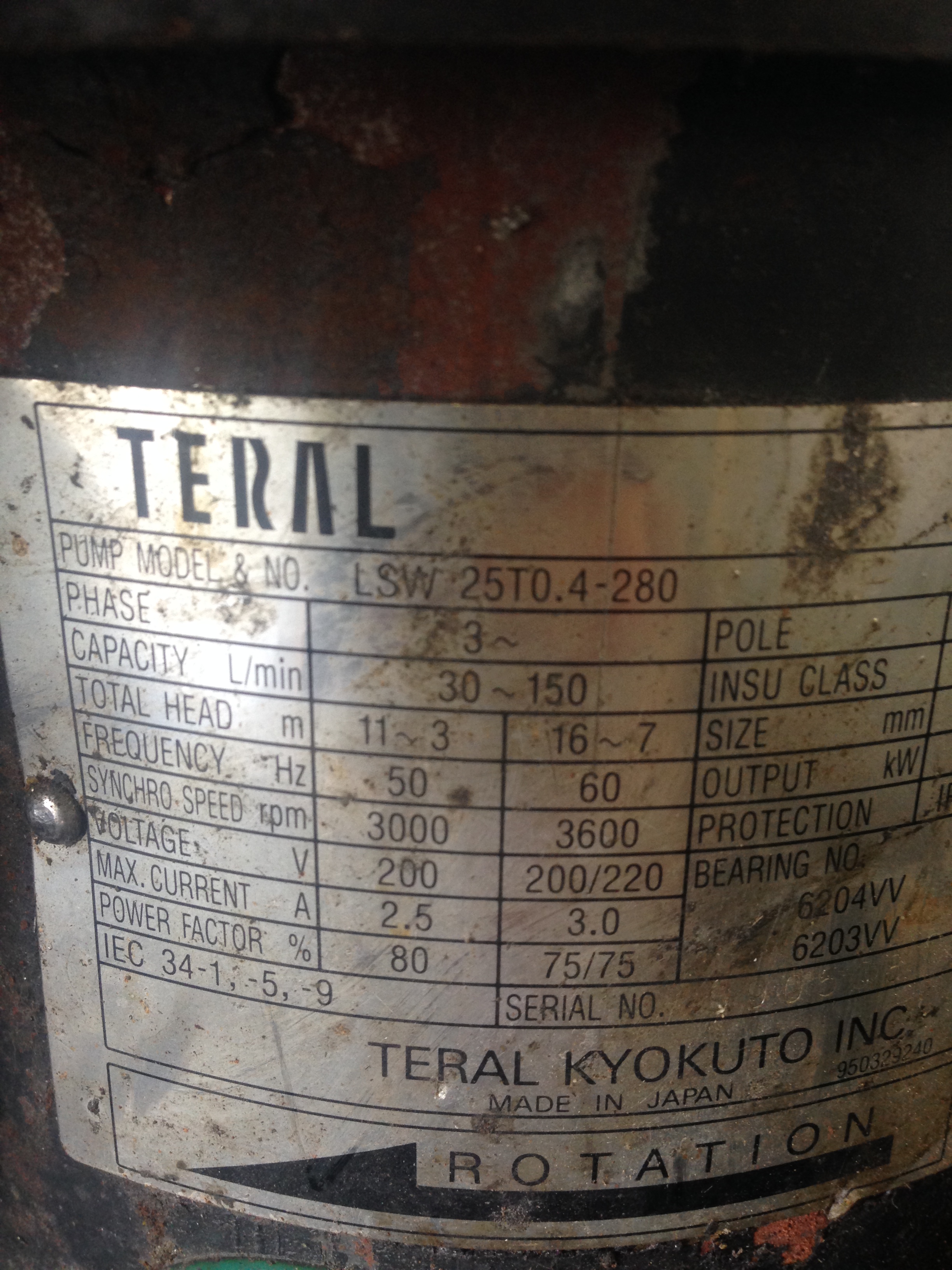 LSW 25T0.4-280 - obsolete, alternative - VKP075A(flow rate type) or VKP075H(pressure type)