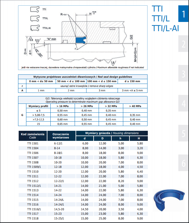 Seal TTI-1524 16x26x7/8 