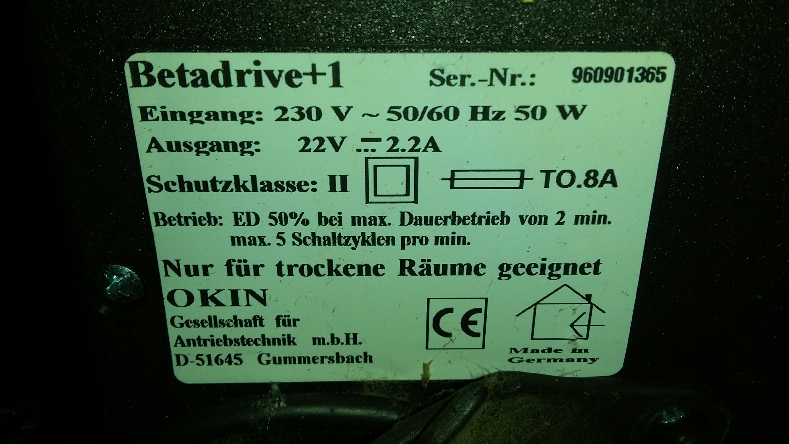 Keypad-remote control  for motorized armchair (Betadrive 1 actuator)