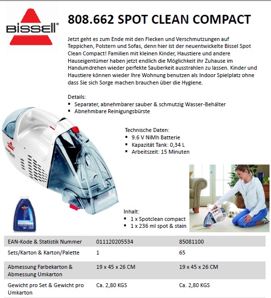 Spot Clean Compact 1284N 