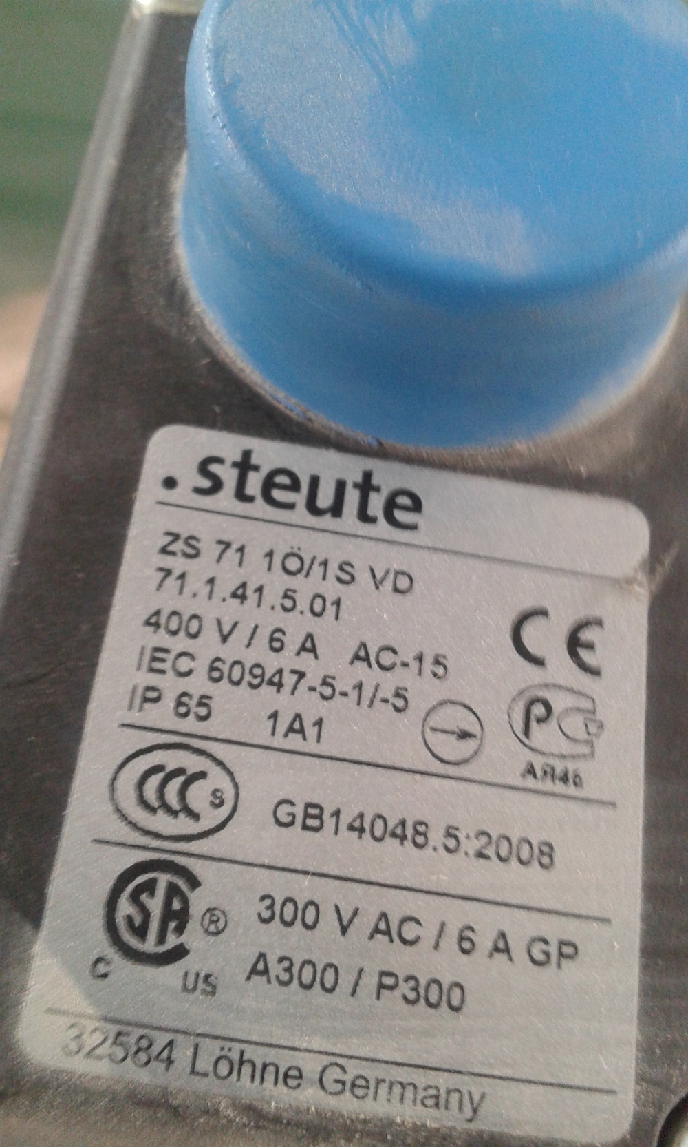 ZS 71 1Ö/1S VD 71.1.41.5.01 old code/new code P/N: 1048071 Type: ZS 71 1Ö/1S VD