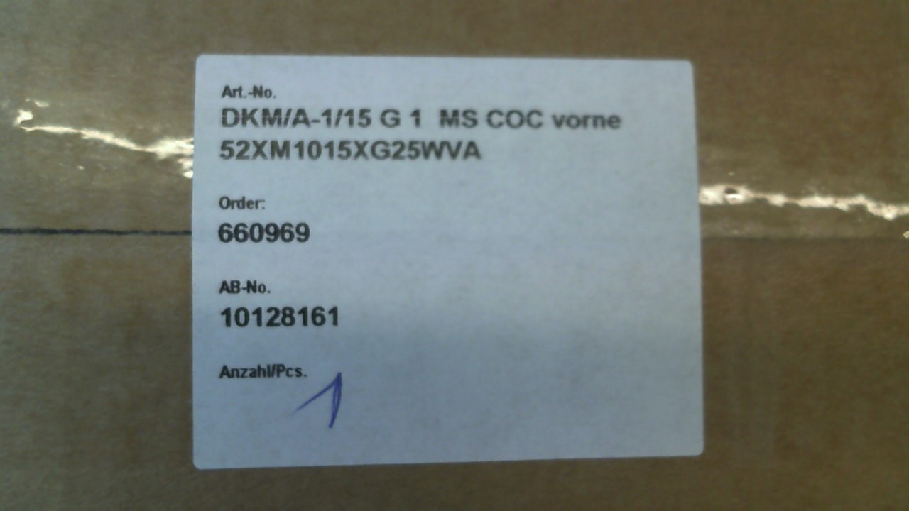 DKM/A-1/15 G 1"   52XM1015XG25WVA