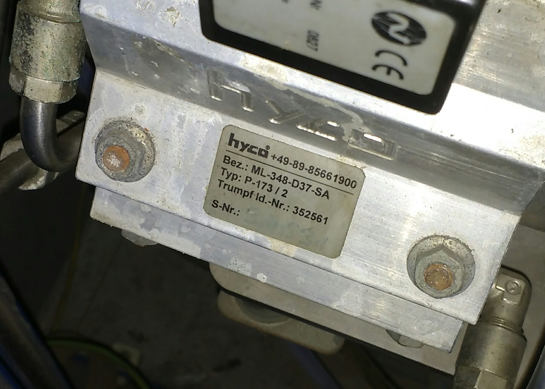 repair kit for pump ML-348-D37-SA (OEM for Trumpf) 