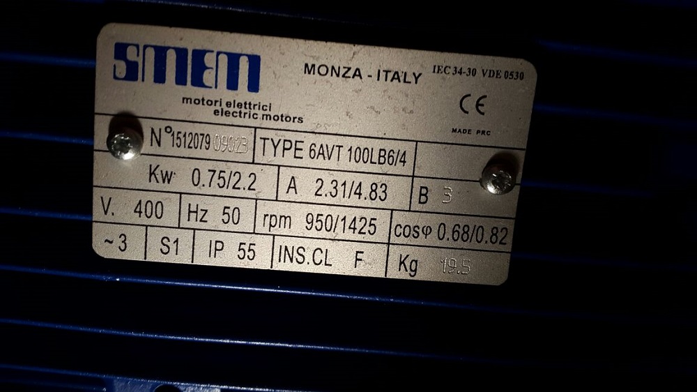 2.20/0.70KW 4/6P T400V HA100 B3 