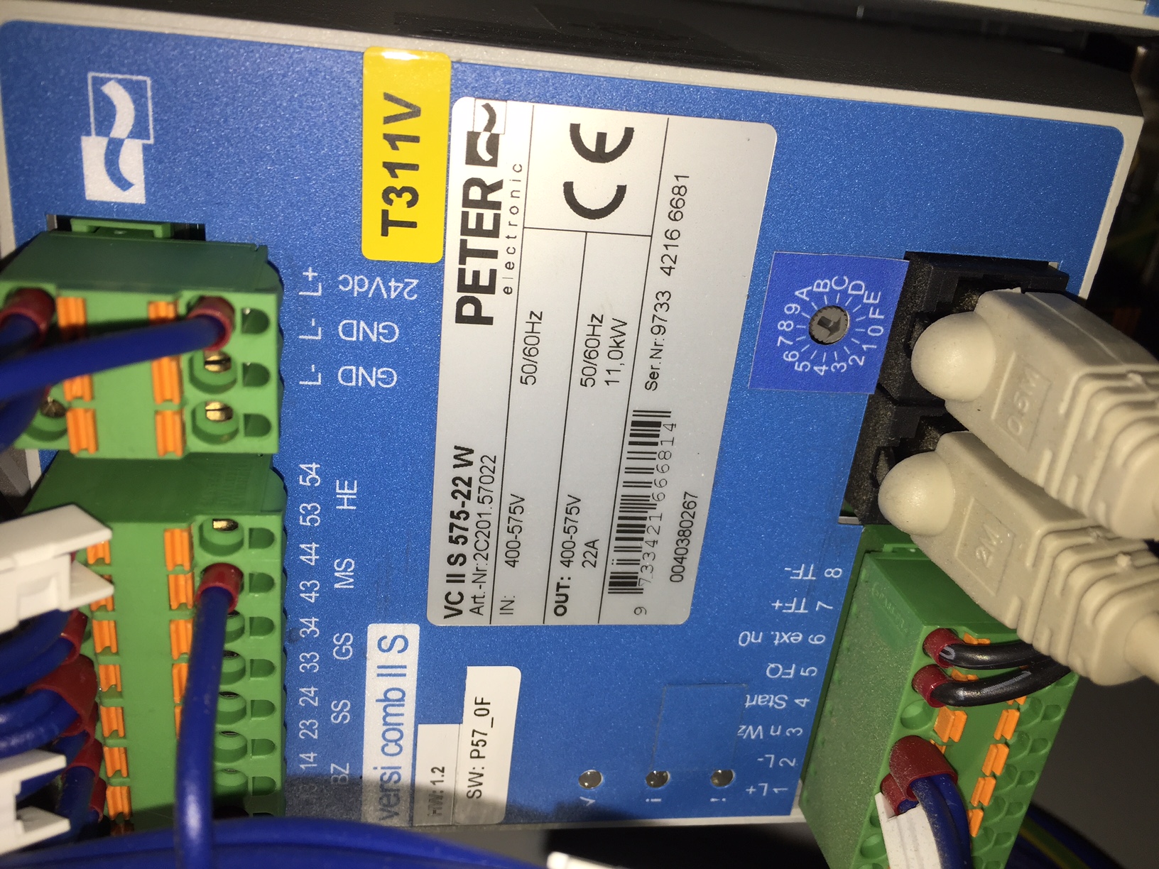 11KW 400V VC-II-S-575-W