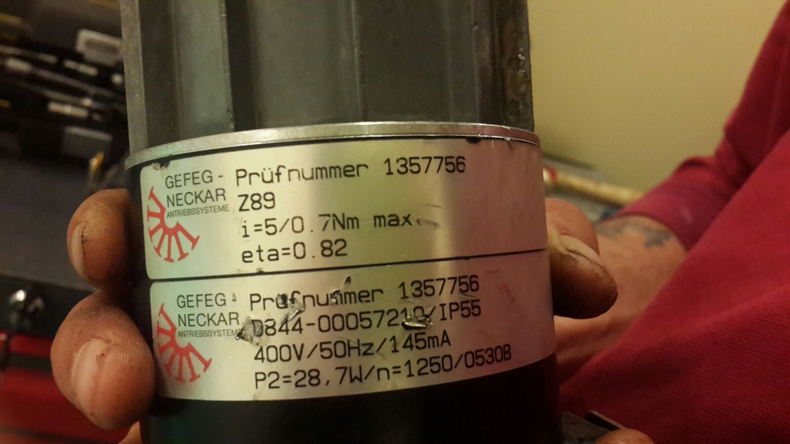 D 844  400V 50Hz  IP 55 K22 
