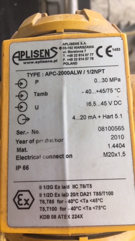 APC-2000ALW/1/2NPT, 08100565 
