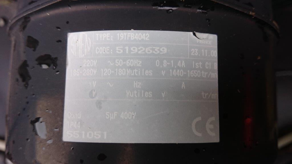 19TFB 4042 "551051" *5192639* obsolete, replaced by 19TFB4104 "551094" *5192788* HELICE D356MM