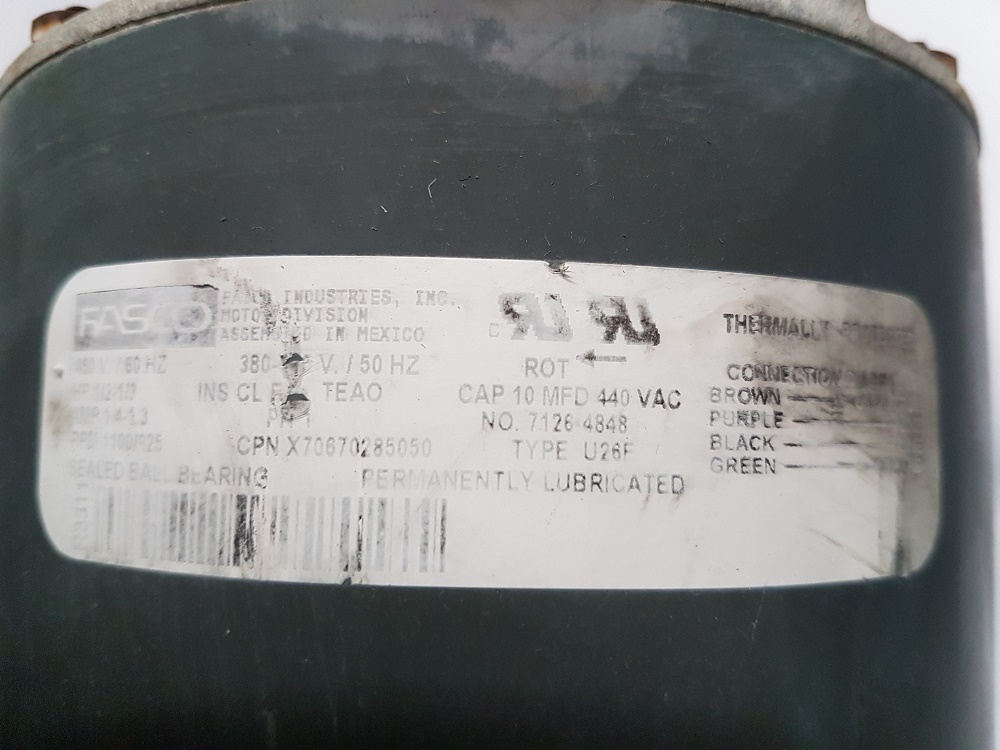 TYPE U26F  NO. 7126-4848 