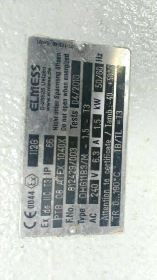 DHG11B03GG/M-1,5-T3 obsolete, replaced by .01 DHG11B. 