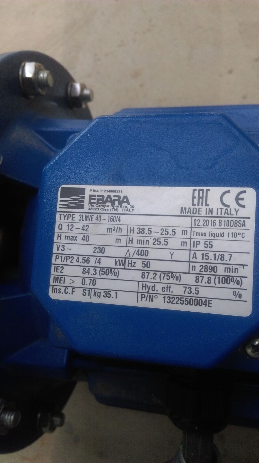 3LM/I 40-160/4,0  