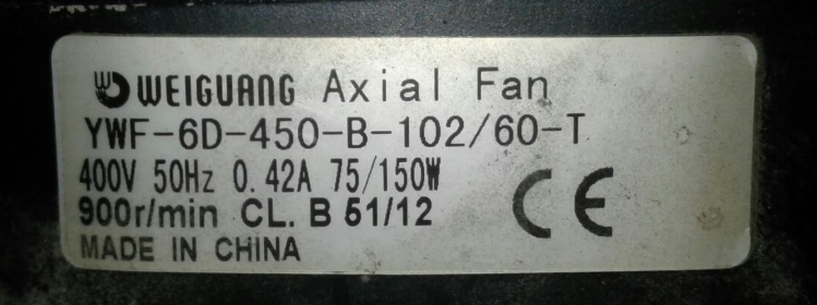 YWF-6D-450-B-102/60-T 