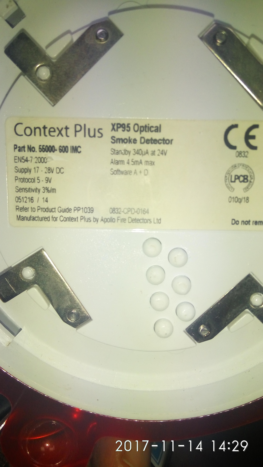 P/N: 55000-600 IMC (EN54-7 2000) OEM