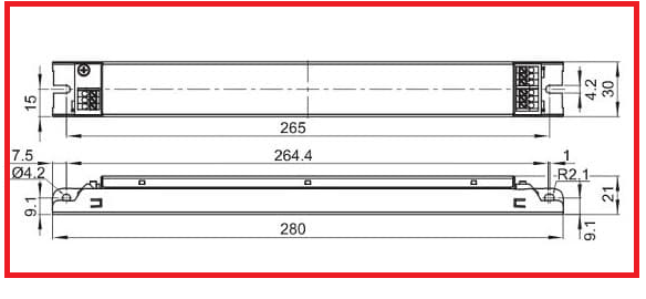 ELXc 254.865 220-240V  (T5 2x54W TC-L 2x55W)