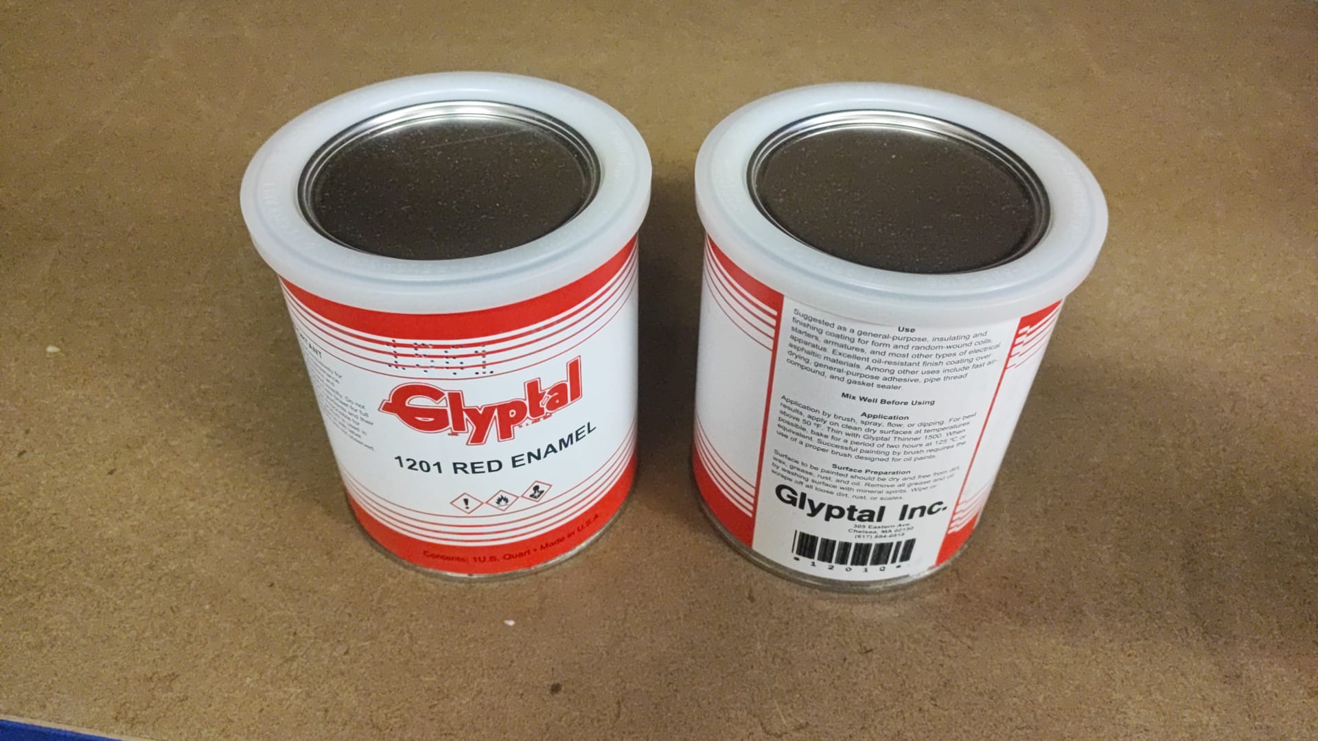 1201 Red Enamel (1 US Quart Can) (liquid)