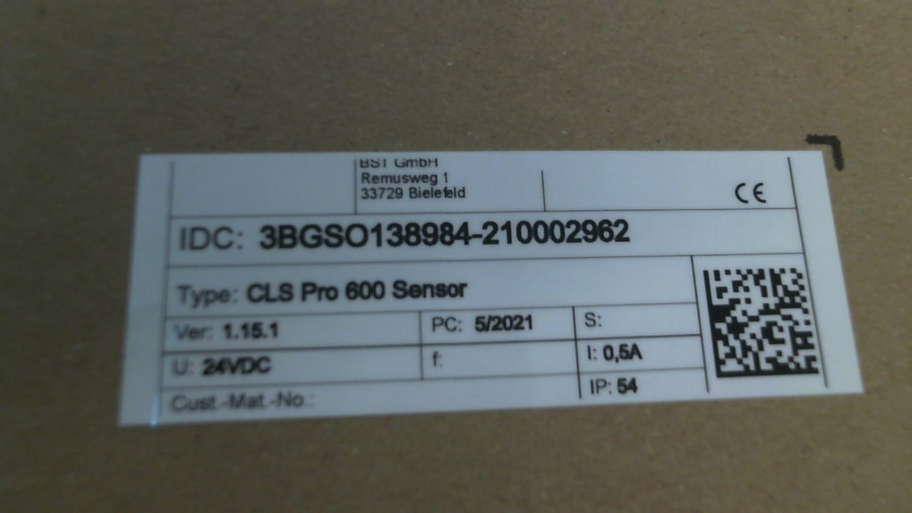 CLS Pro 600 Sensor