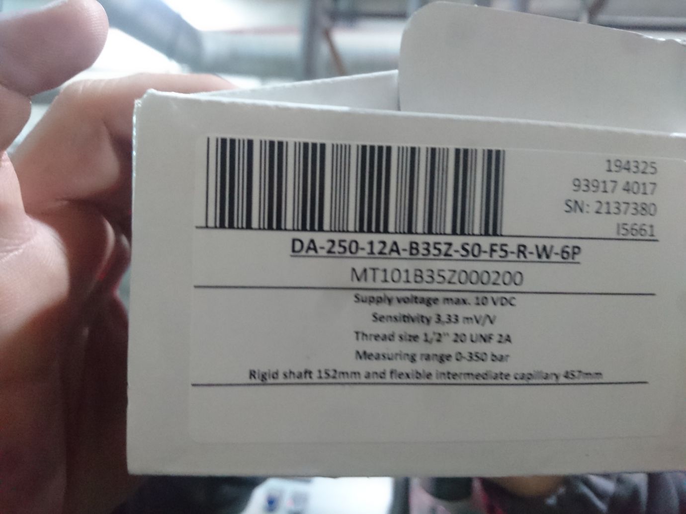 DA-250-12A-B35Z-S0-F5-R-W-6P (MT101B35Z000200)