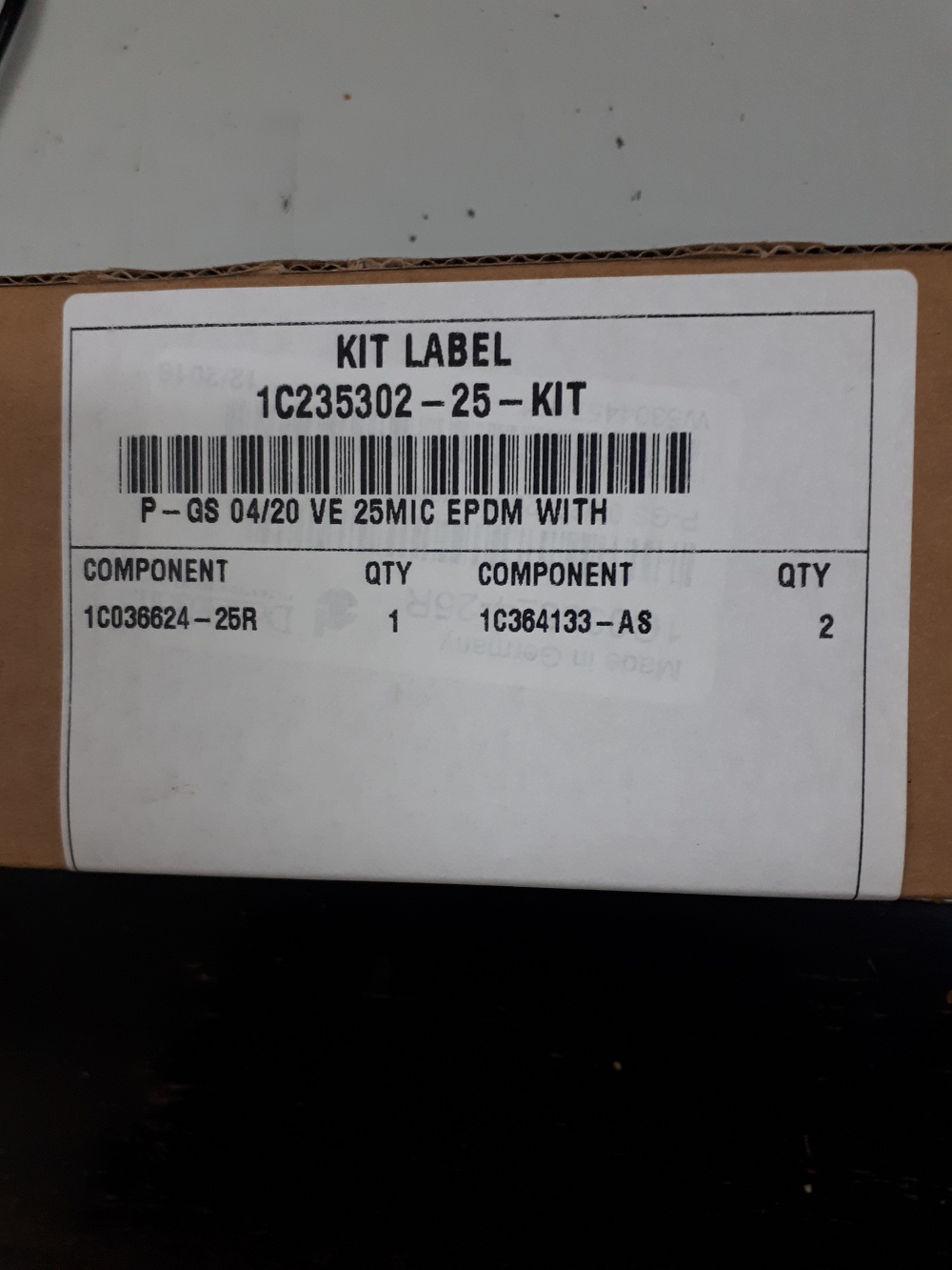 O-Ring For 1C235302-25-KIT  