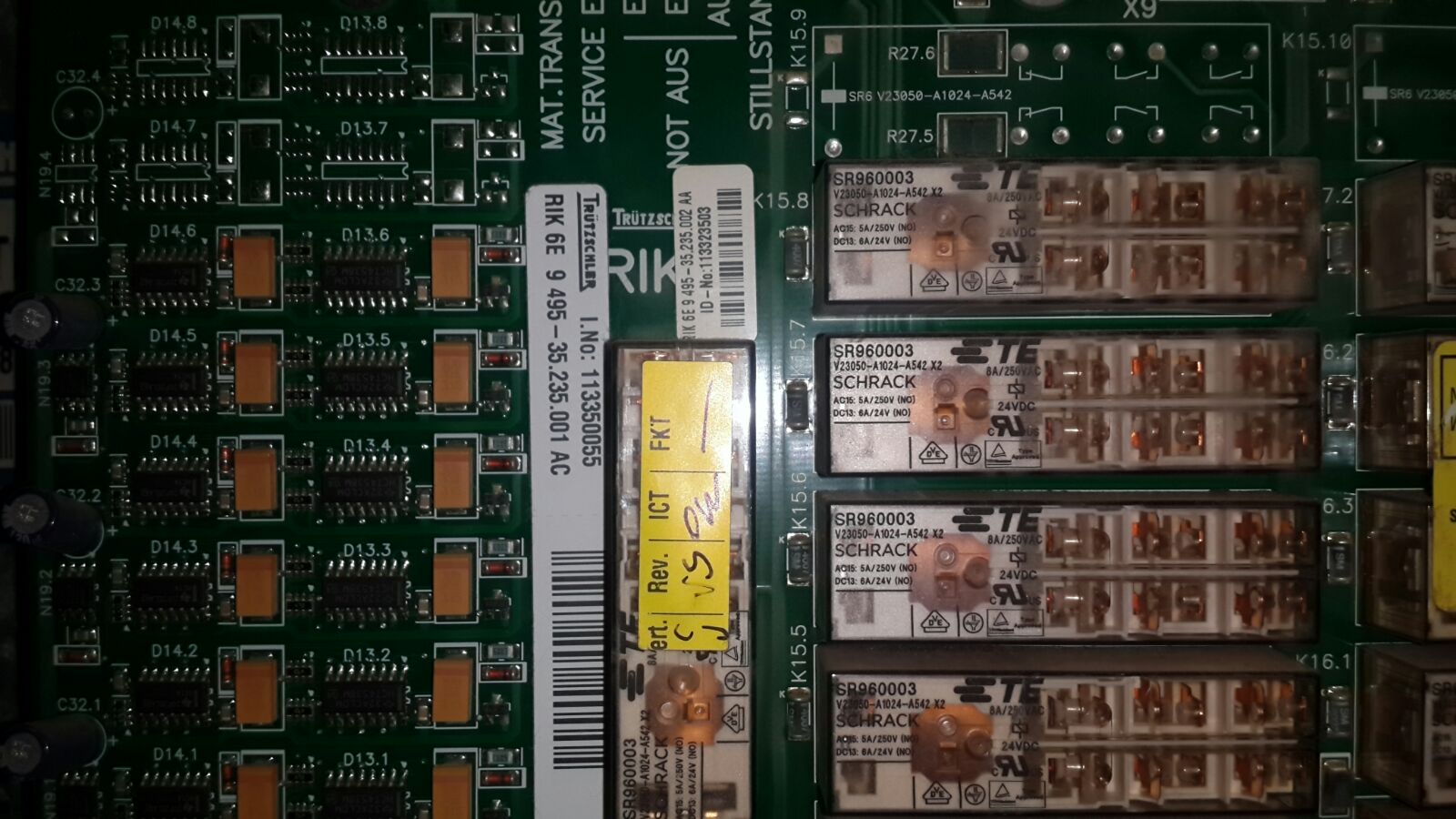 RİK 6E 9 495 - 35.235.001 AC replaced by 949535235101