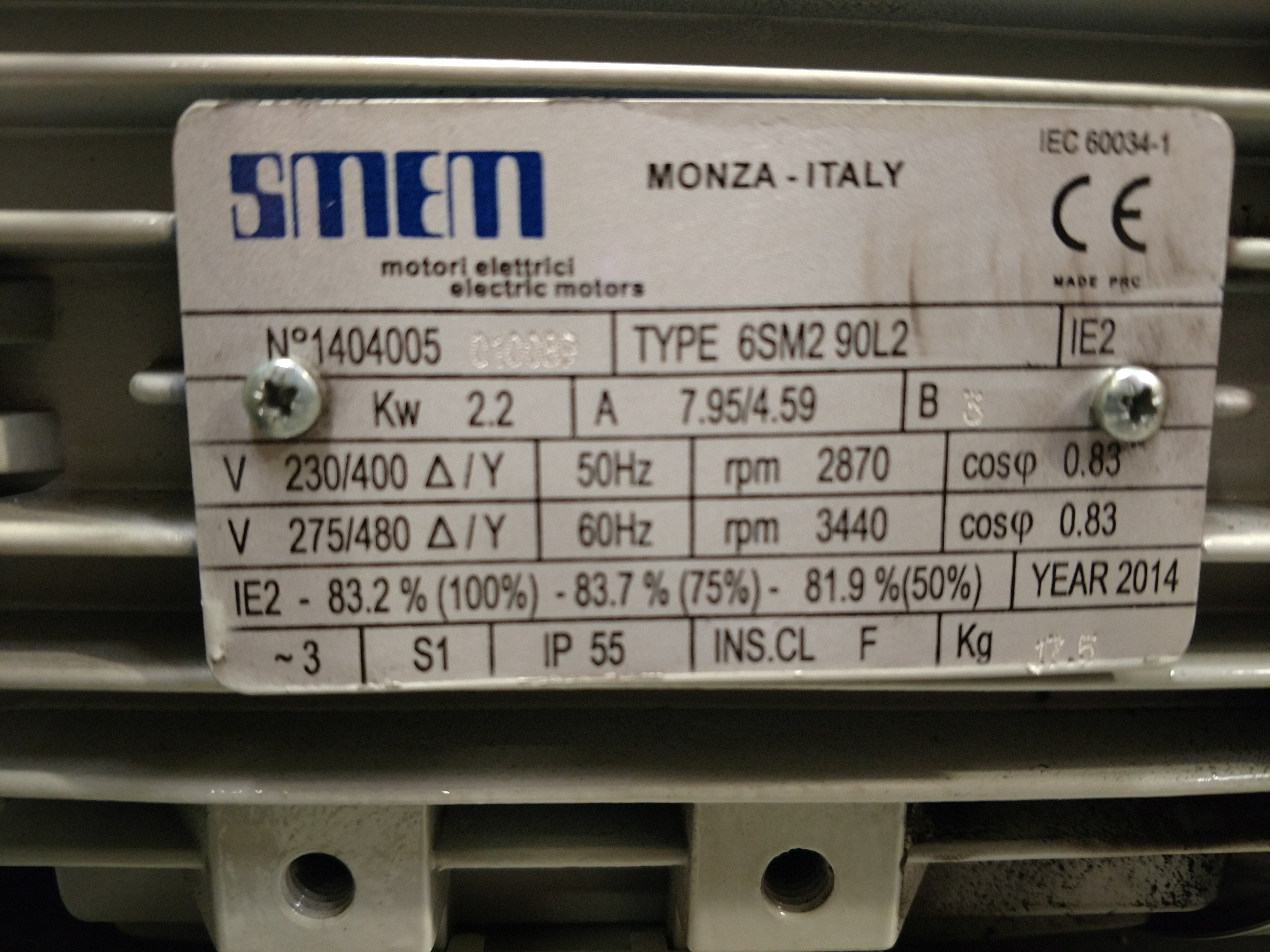 6SM290L 2POLES B3 
