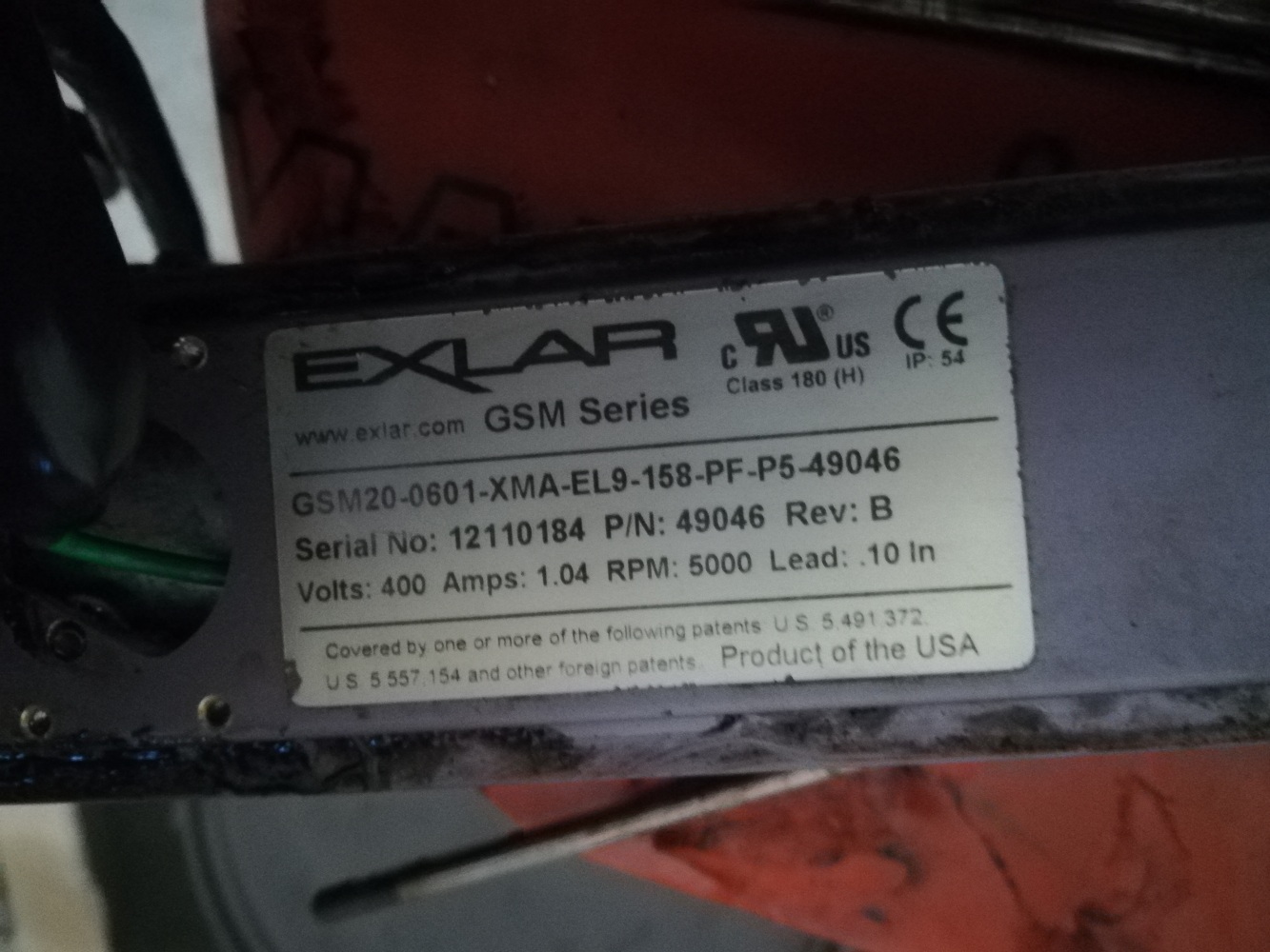 P/N: 49046 S/N: 12110184 OEM, Servotecnica SPA 