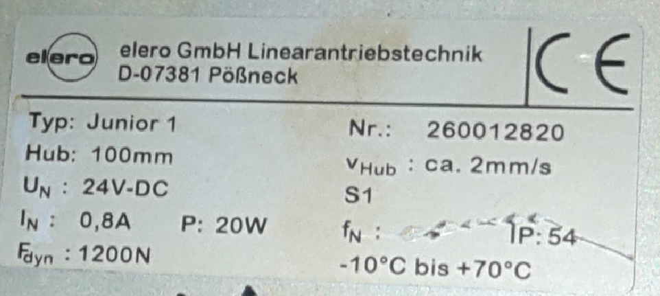 260012820  OEM for Werner & Pfleiderer  