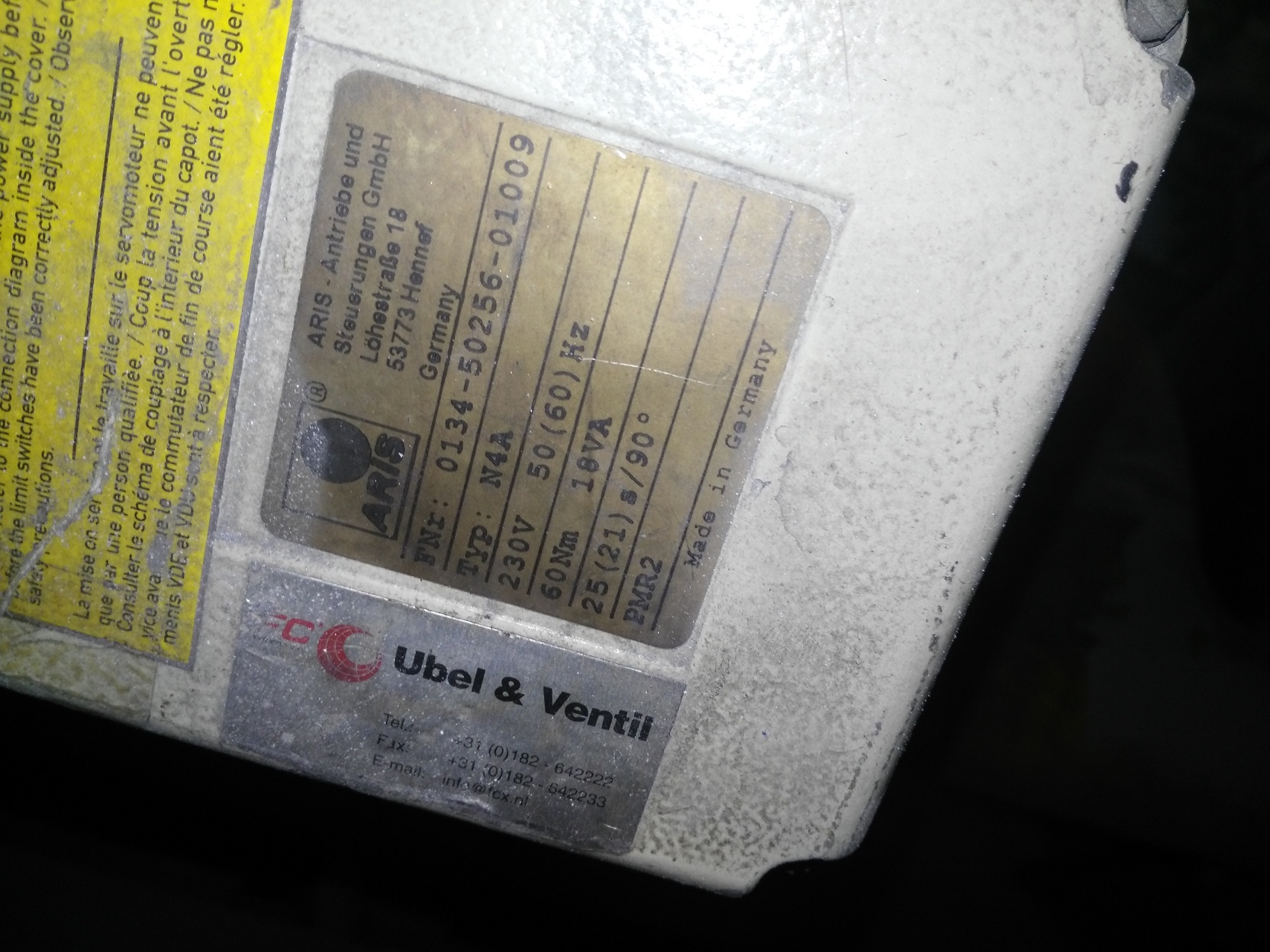 0134-50256-01009 obsolete, replaced by VA05.10025 (Tensor+ M 60-25) 