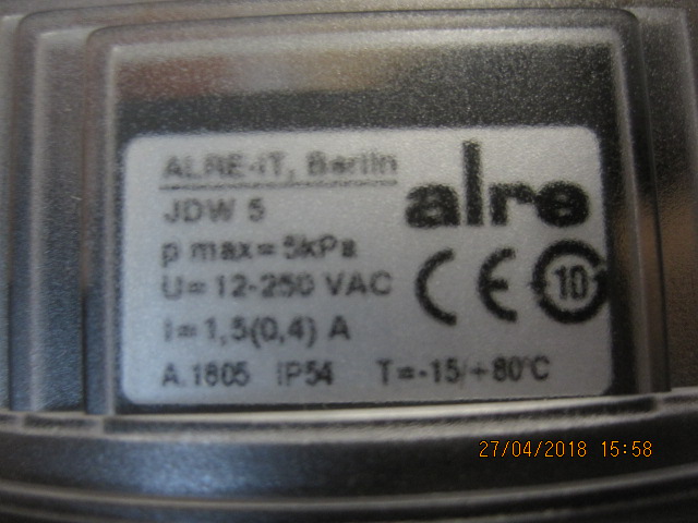 P/N: H530996 Type: JDW-5