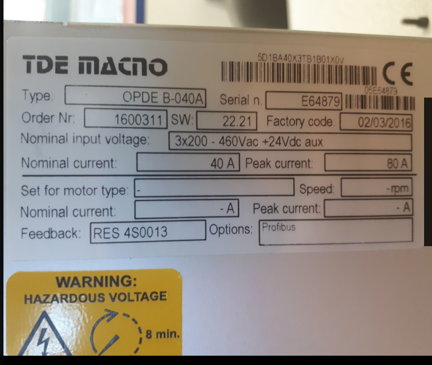5D1BA40X3TB1B01X0V 