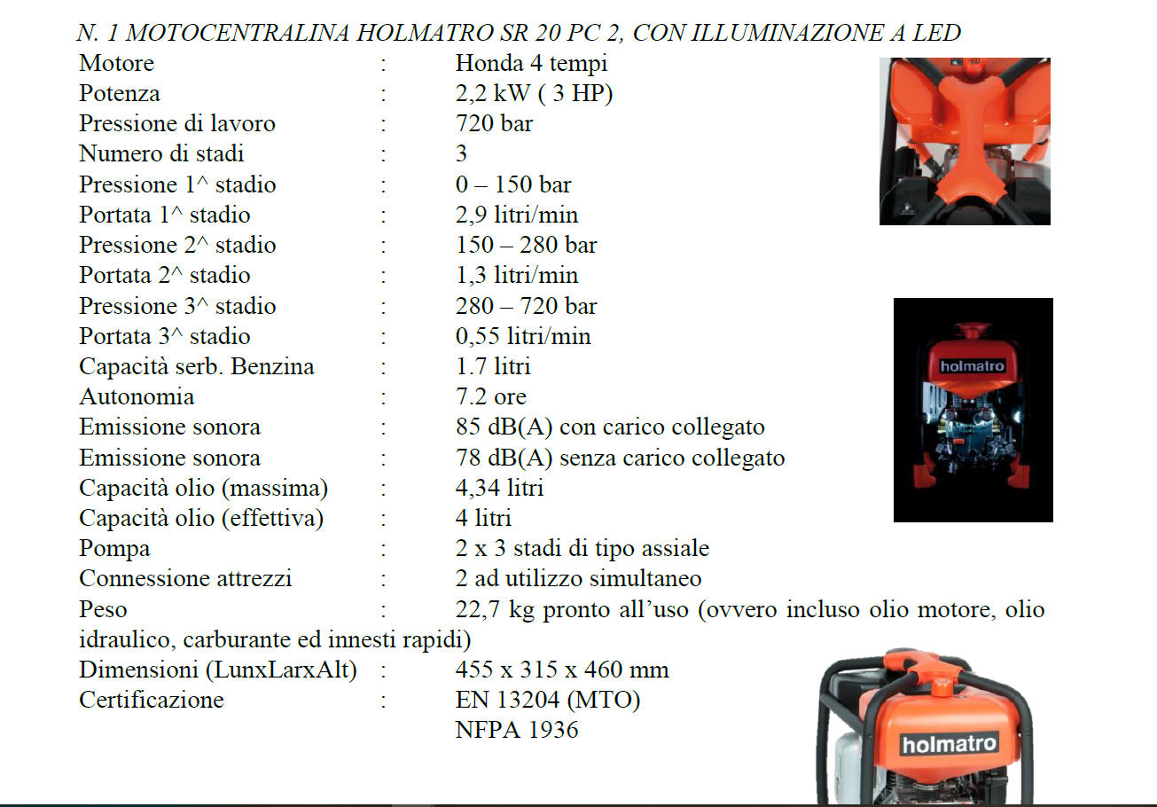 KIT IDRAULICO HOLMATRO- MOI 