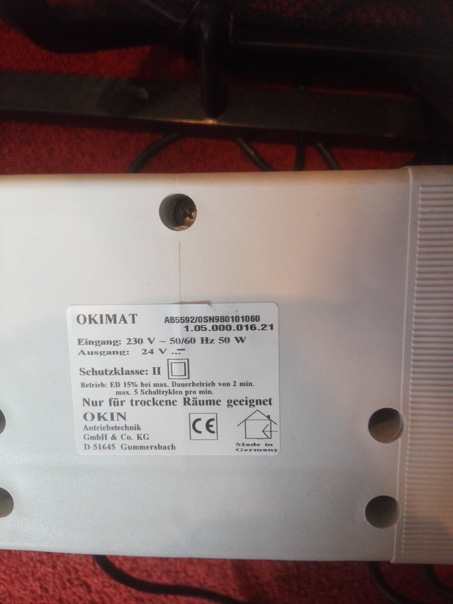 AB5592/OSN980 101060 obsolete,replaced by 1.05.000.190.30 